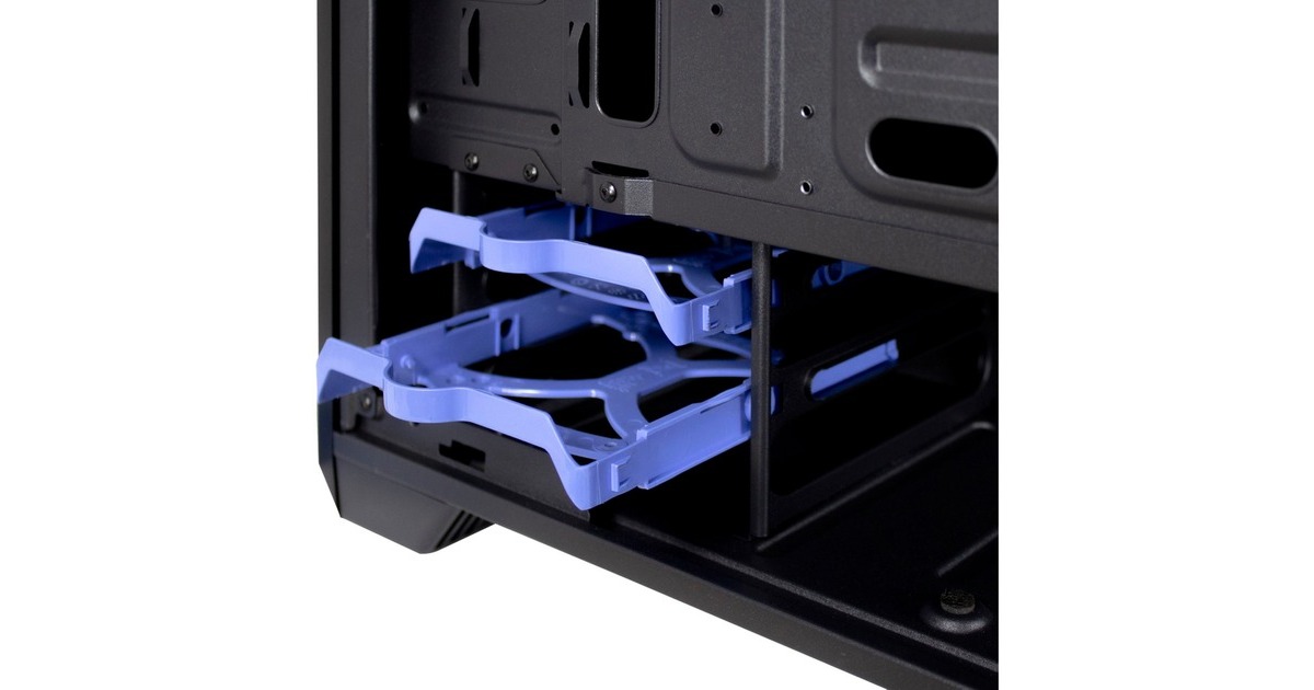 Inter-Tech H-606, Tower-Gehäuse(schwarz, gedämmt)