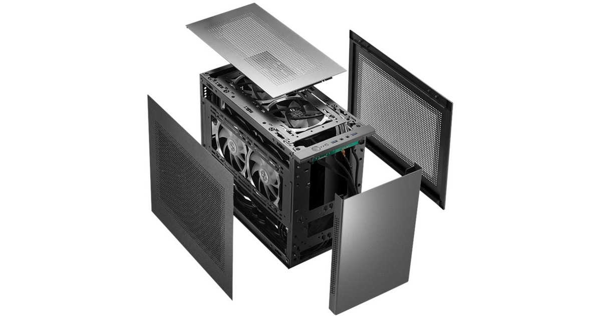 Inter-Tech IM-1 Pocket, Tower-Gehäuse(schwarz)