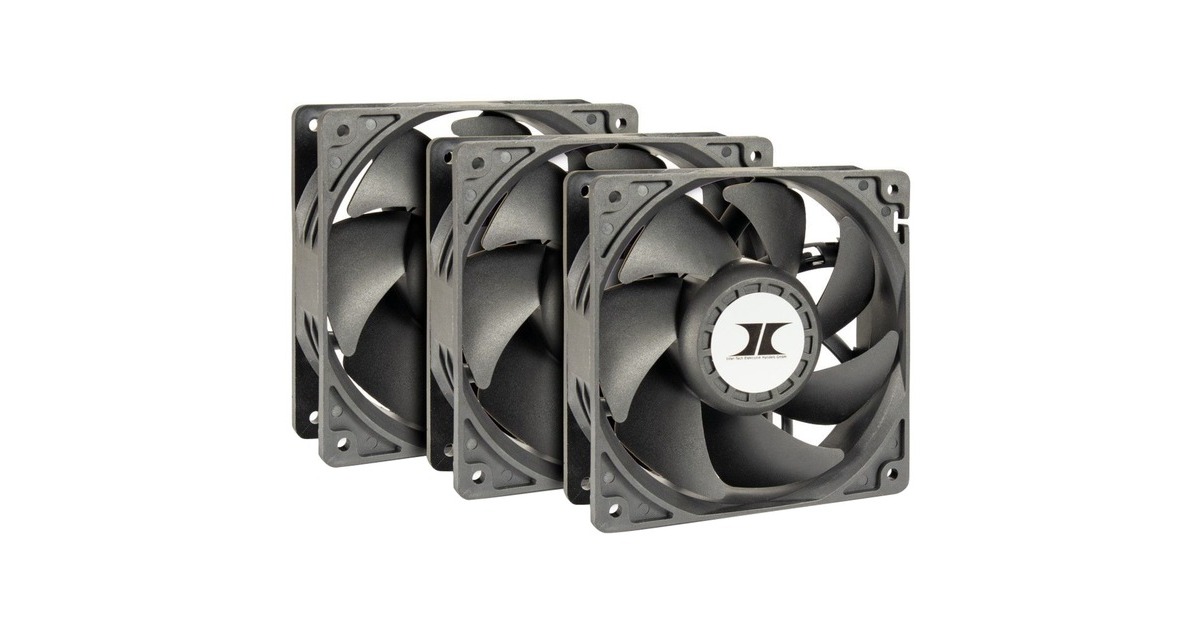 Inter-Tech IPC Fan Set 120/38mm, Gehäuselüfter(3er Set)