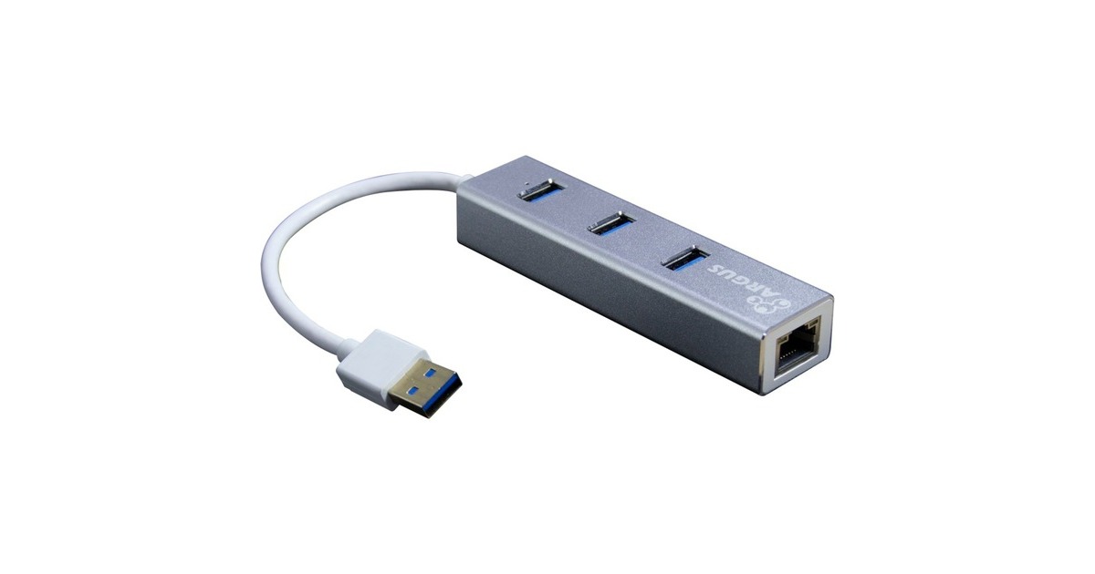 Inter-Tech IT-310-S, Dockingstation(aluminium, USB-A, LAN)