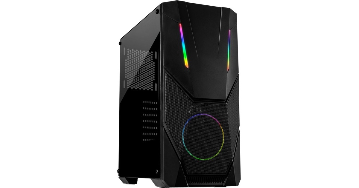 Inter-Tech IT-3303 Hornet, Tower-Gehäuse(schwarz, Window-Kit)