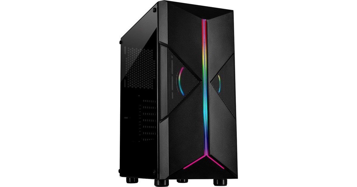 Inter-Tech IT-3306 Cavy, Tower-Gehäuse(schwarz, Window-Kit)