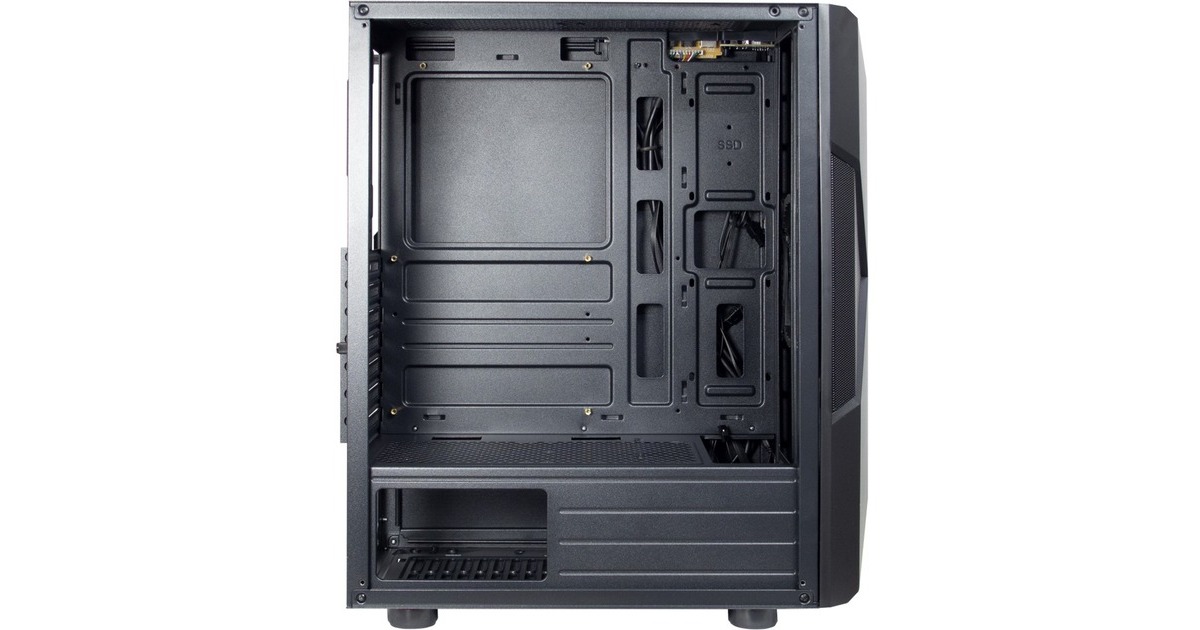 Inter-Tech IT-3306 Cavy, Tower-Gehäuse(schwarz, Window-Kit)