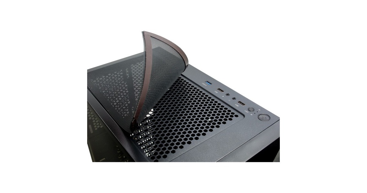 Inter-Tech IT-3306 Cavy, Tower-Gehäuse(schwarz, Window-Kit)