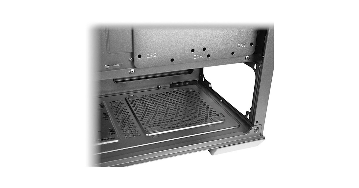 Inter-Tech IT-3503 Airstream, Tower-Gehäuse(schwarz, Tempered Glass)