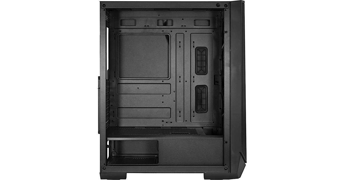 Inter-Tech IT-3503 Airstream, Tower-Gehäuse(schwarz, Tempered Glass)
