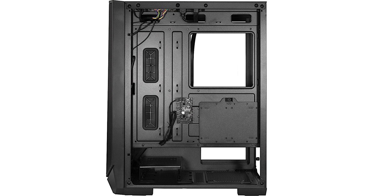 Inter-Tech IT-3503 Airstream, Tower-Gehäuse(schwarz, Tempered Glass)