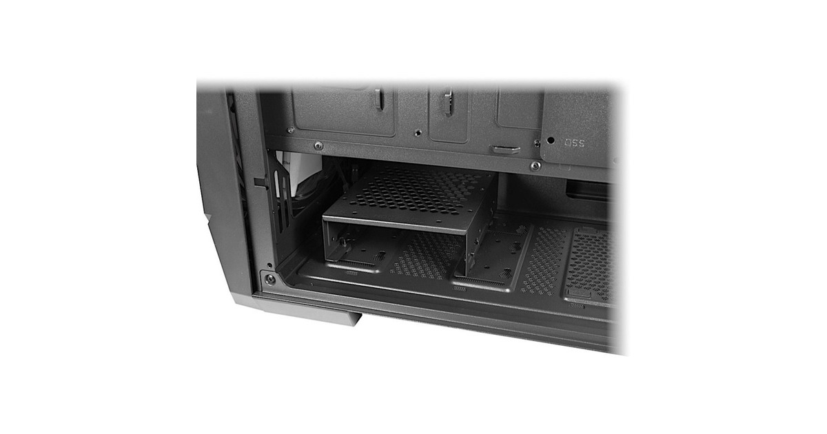 Inter-Tech IT-3503 Airstream, Tower-Gehäuse(schwarz, Tempered Glass)