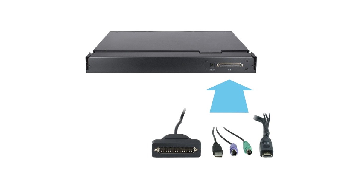 Inter-Tech KVM AS-9104 HLS, KVM-Switch