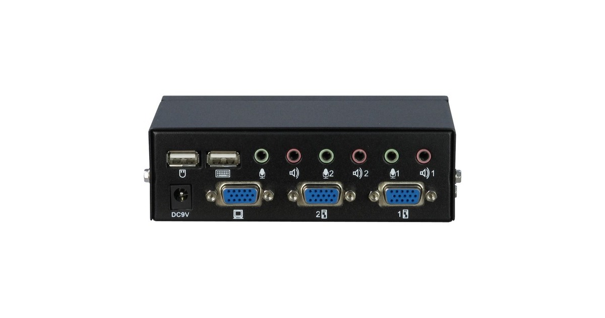 Inter-Tech KVM Switch AS-21UA, KVM-Switch
