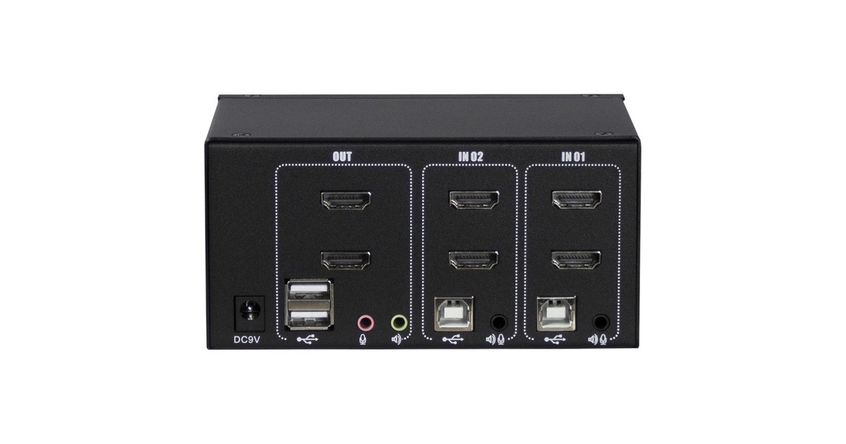 Inter-Tech KVM Switch AS-22HA HDMI, KVM-Switch