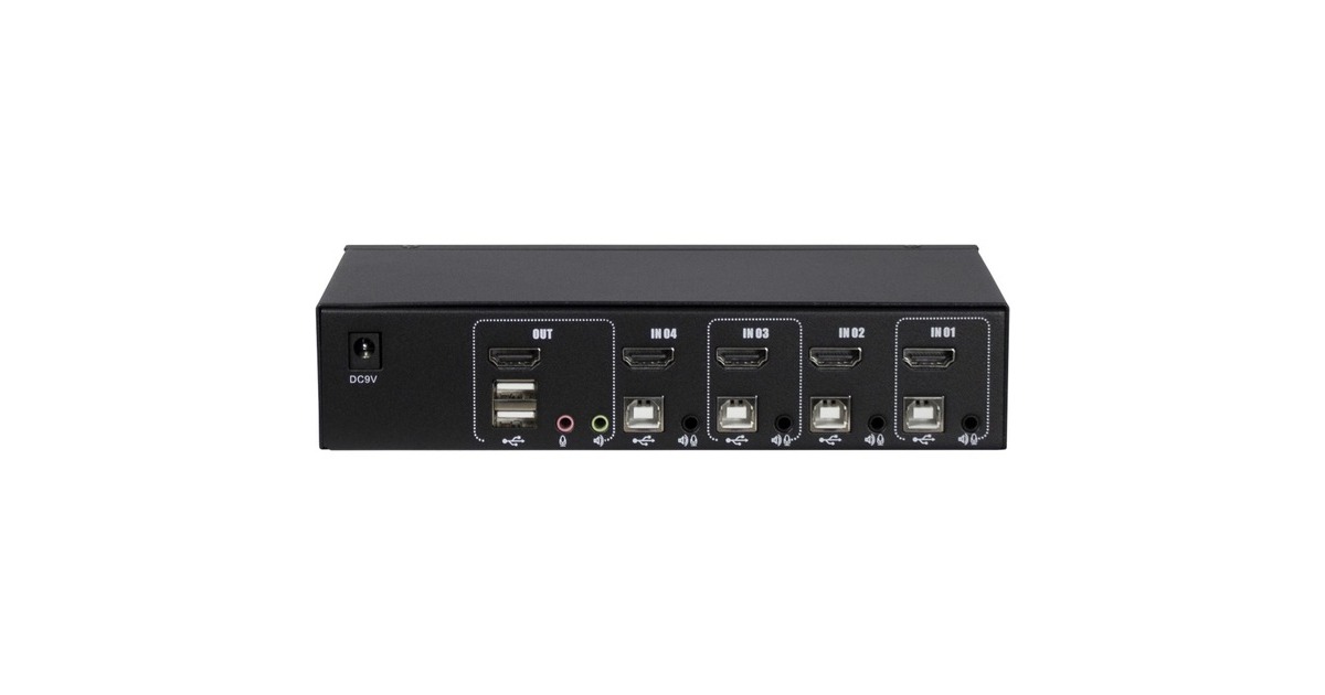 Inter-Tech KVM Switch AS-41HA HDMI, KVM-Switch