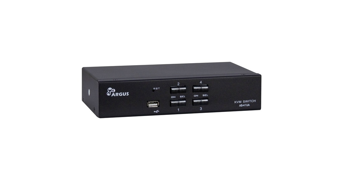Inter-Tech KVM Switch AS-41UA VGA, KVM-Switch