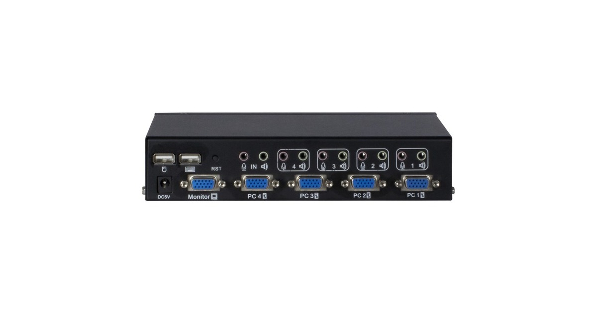 Inter-Tech KVM Switch AS-41UA VGA, KVM-Switch