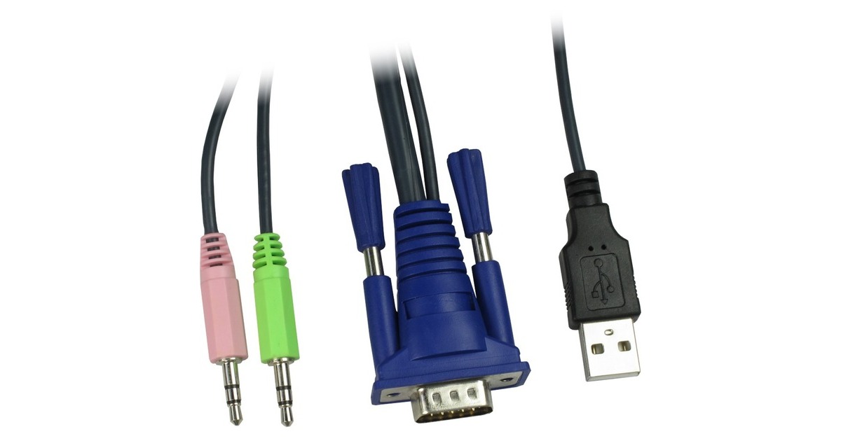 Inter-Tech KVM Switch AS-41UA VGA, KVM-Switch