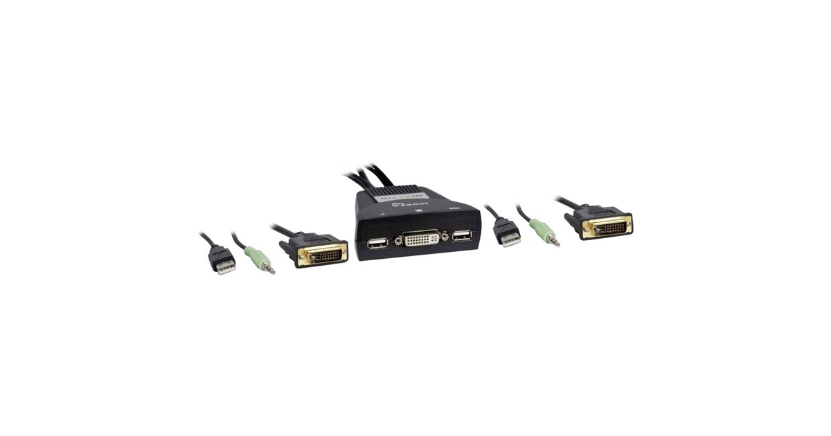 Inter-Tech KVM-Switch LS-21DA DVI(schwarz)