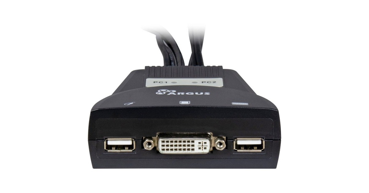Inter-Tech KVM-Switch LS-21DA DVI(schwarz)