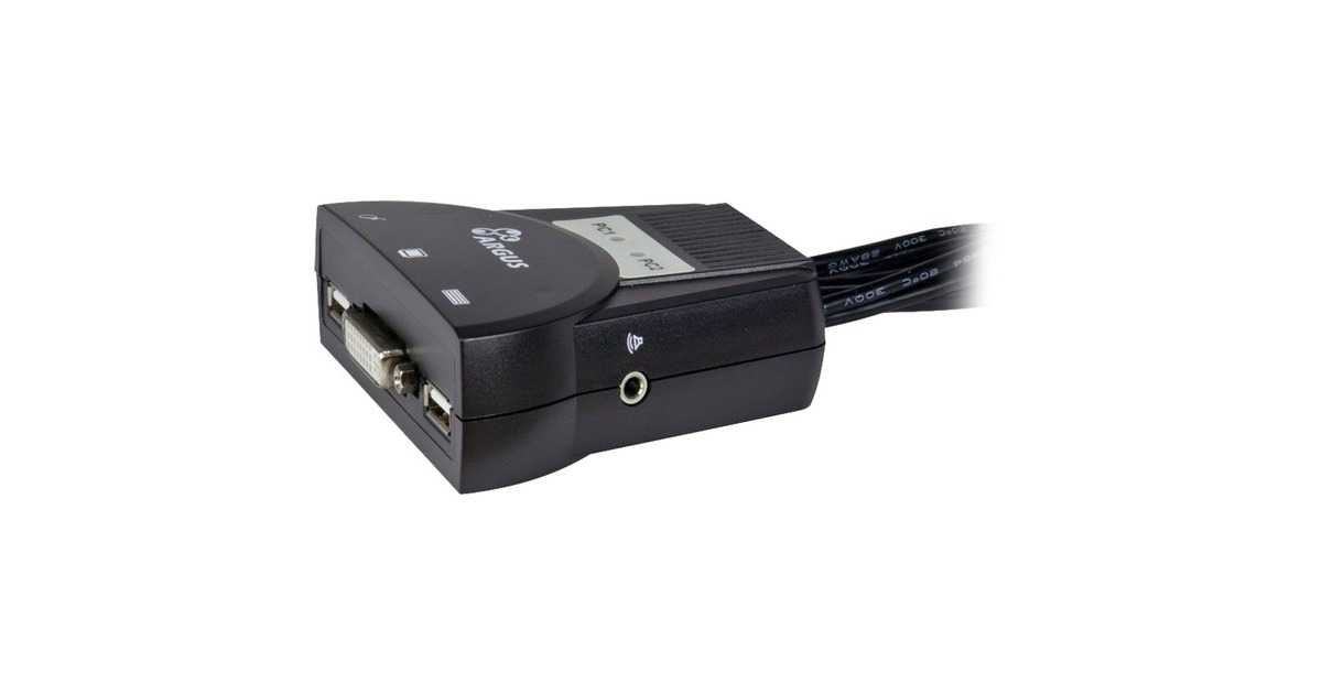 Inter-Tech KVM-Switch LS-21DA DVI(schwarz)