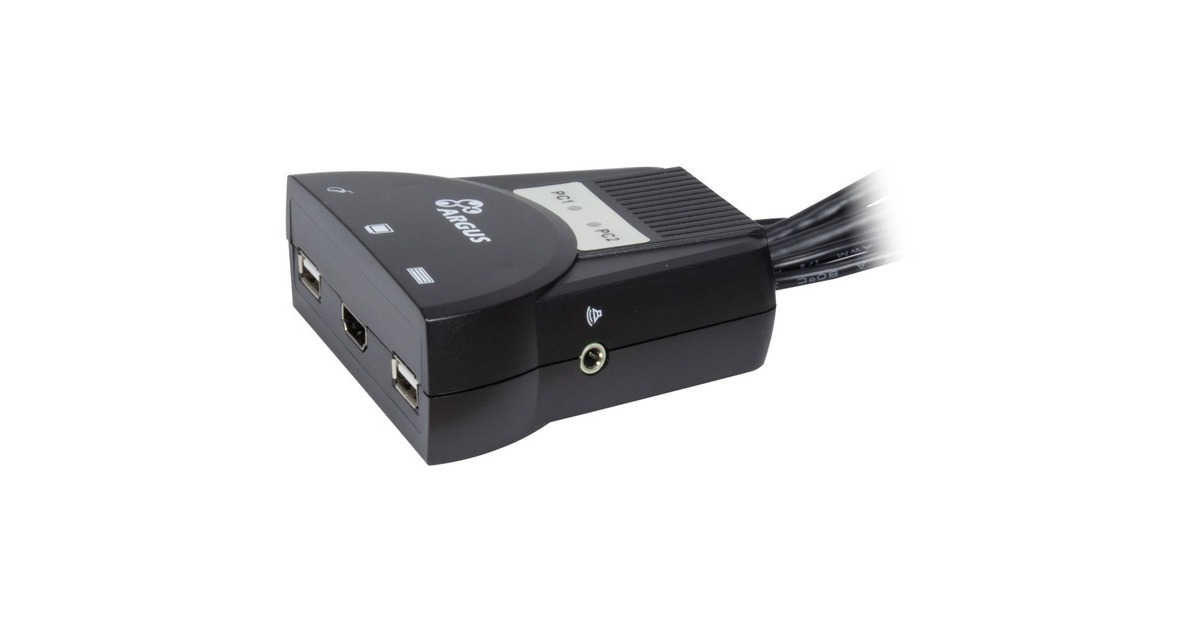 Inter-Tech KVM Switch LS-21HA HDMI, LAN-Adapter