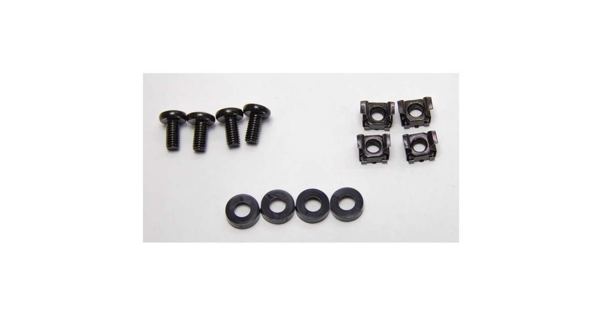 Inter-Tech Kabelführungsleiste 5-fach Ring(schwarz, 1 HE, offen)