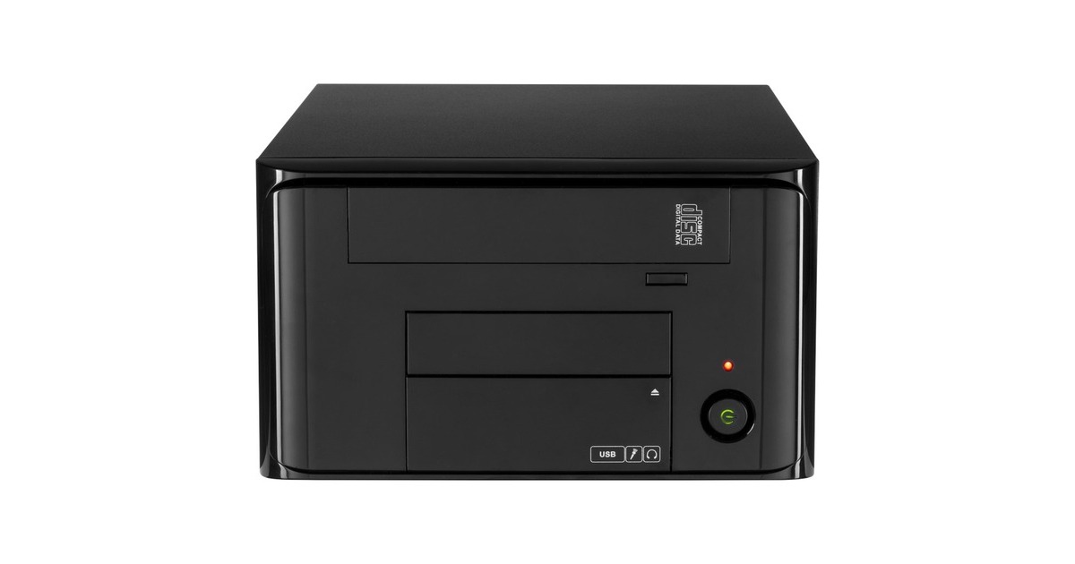 Inter-Tech MI-008 ITX, Tower-Gehäuse(schwarz)