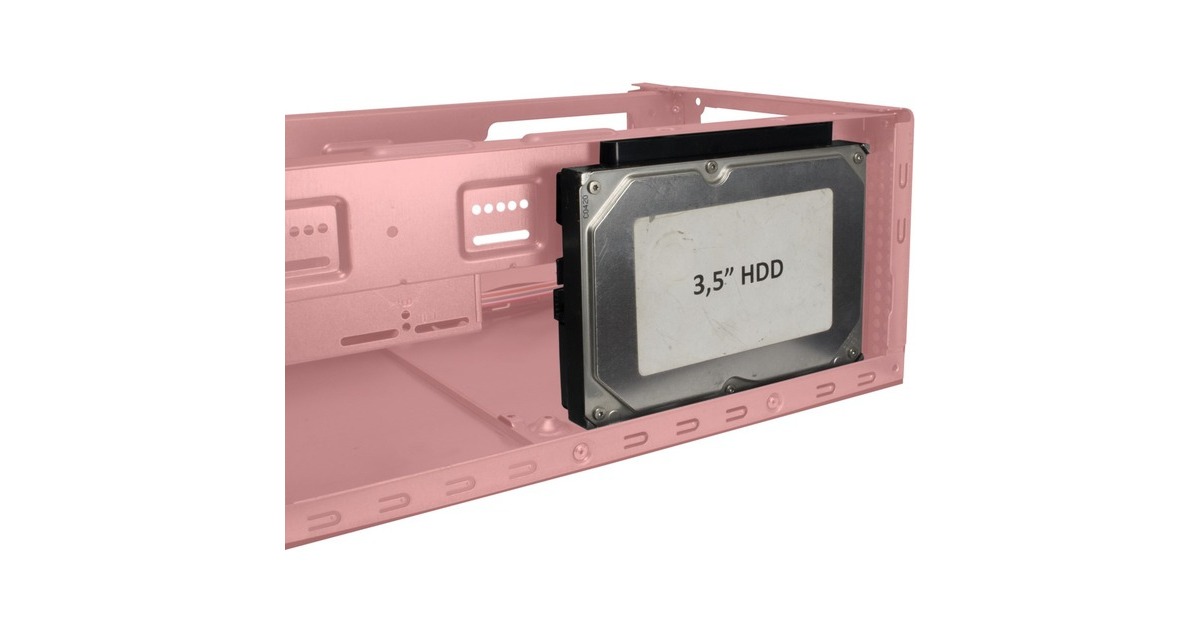 Inter-Tech MI-008 ITX, Tower-Gehäuse(schwarz)