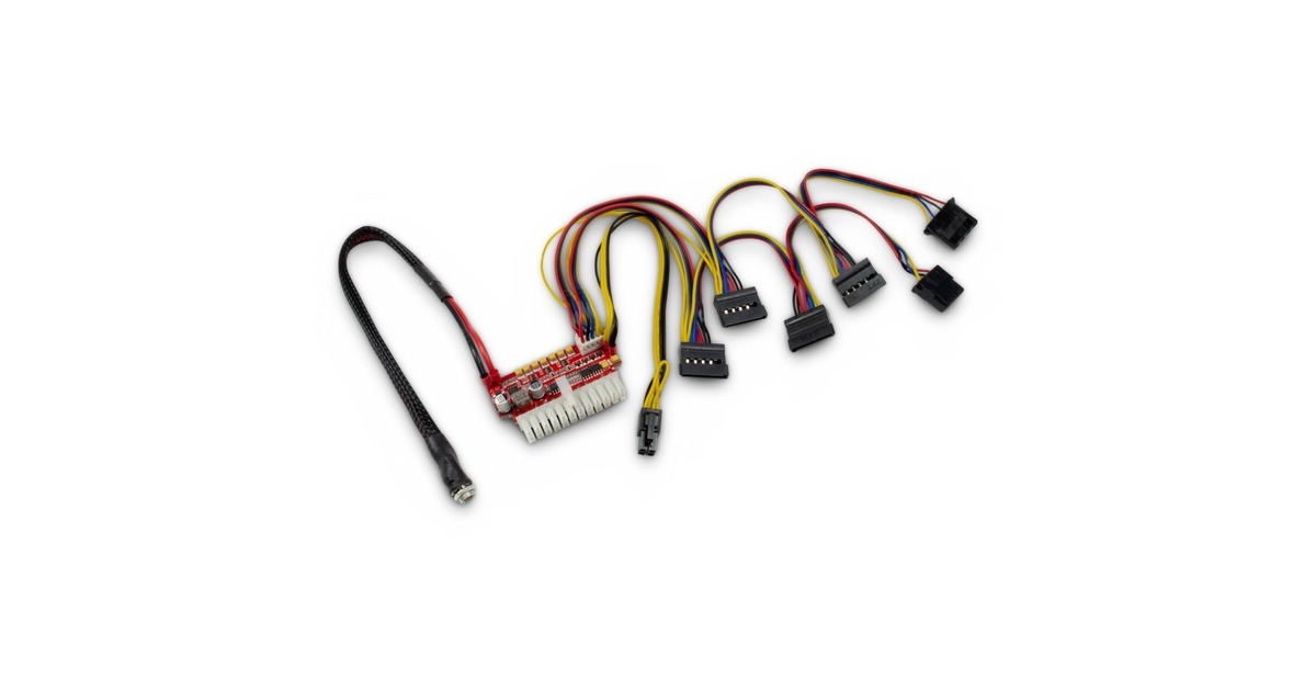 Inter-Tech Mini-ITX PSU 200W NAS DC/DC, Adapter(ohne Netzteil, unterstützt Netzteile bis 200W, null Watt)