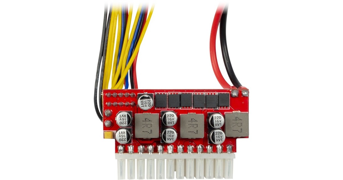 Inter-Tech Mini-ITX PSU 200W NAS DC/DC, Adapter(ohne Netzteil, unterstützt Netzteile bis 200W, null Watt)