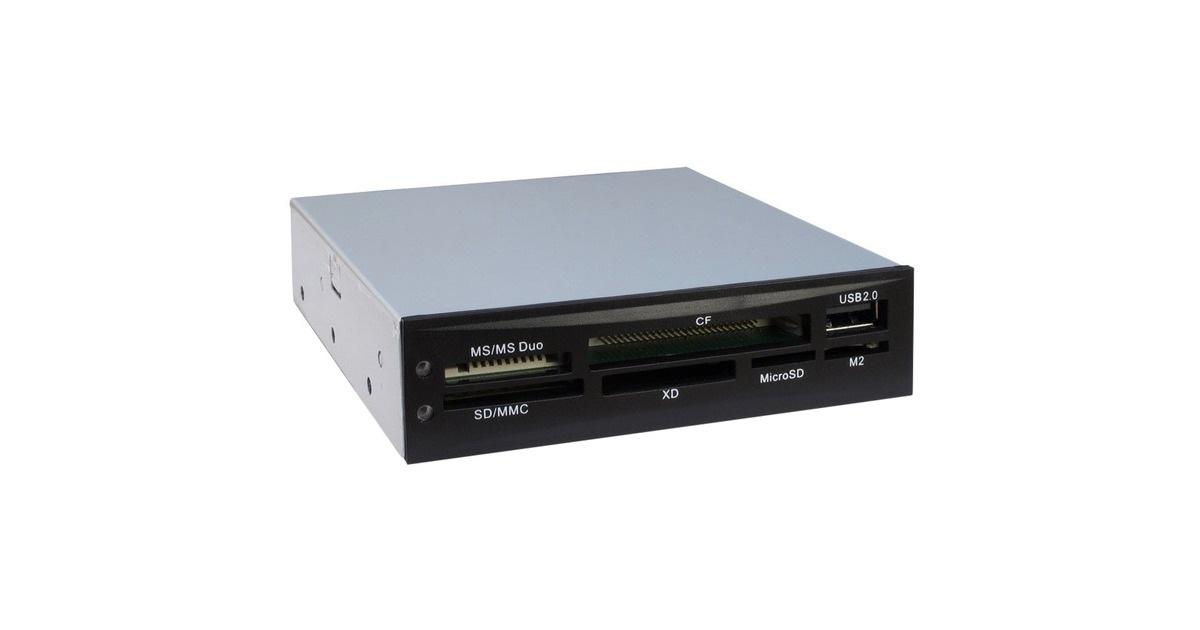 Inter-Tech Multicardreader CI-02, Kartenleser(schwarz)