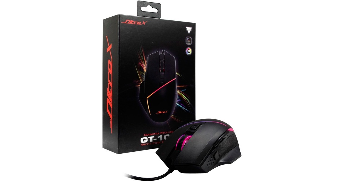 Inter-Tech Nitrox GT-100 RGB, Gaming-Maus(schwarz)