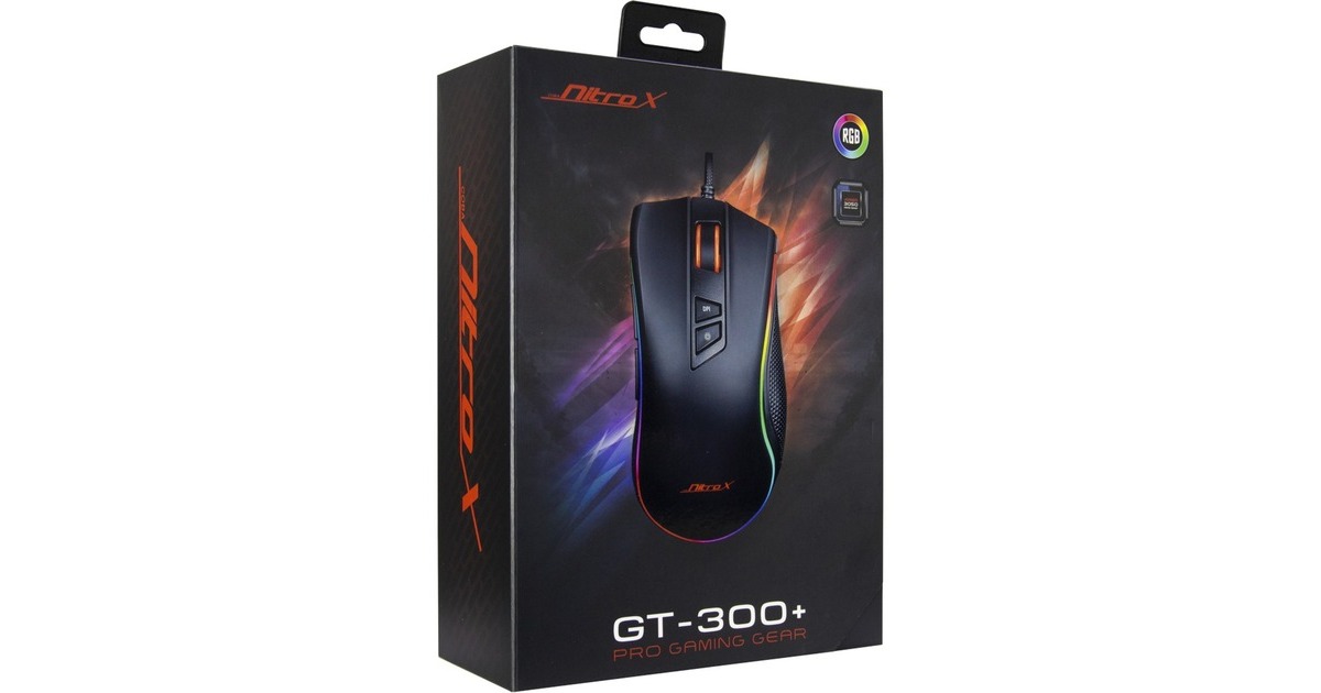 Inter-Tech Nitrox GT-300+ RGB, Gaming-Maus(schwarz)