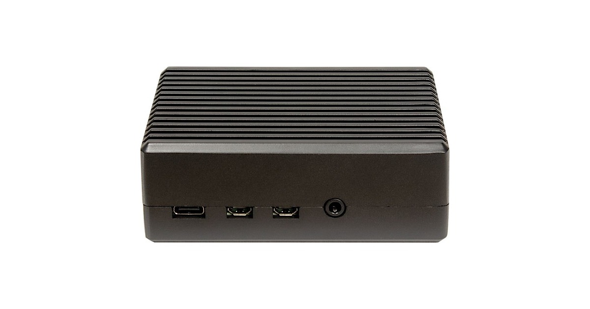 Inter-Tech ODS-716 für Raspberry Pi 4B, Gehäuse(schwarz, für Raspberry Pi 4 Modell B)