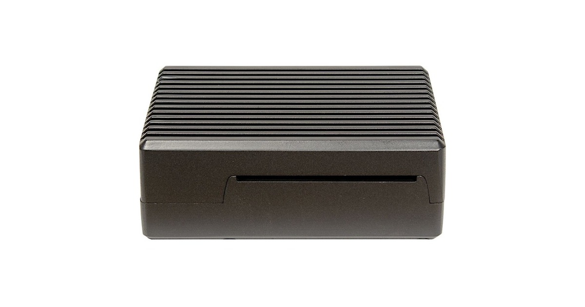 Inter-Tech ODS-716 für Raspberry Pi 4B, Gehäuse(schwarz, für Raspberry Pi 4 Modell B)