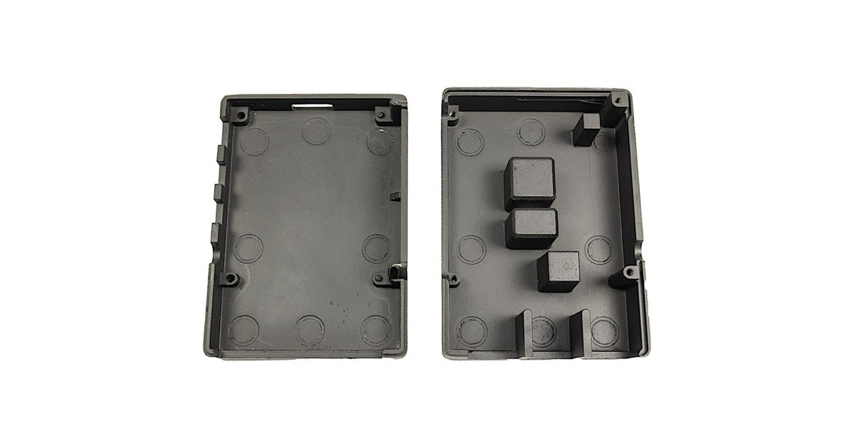 Inter-Tech ODS-716 für Raspberry Pi 4B, Gehäuse(schwarz, für Raspberry Pi 4 Modell B)