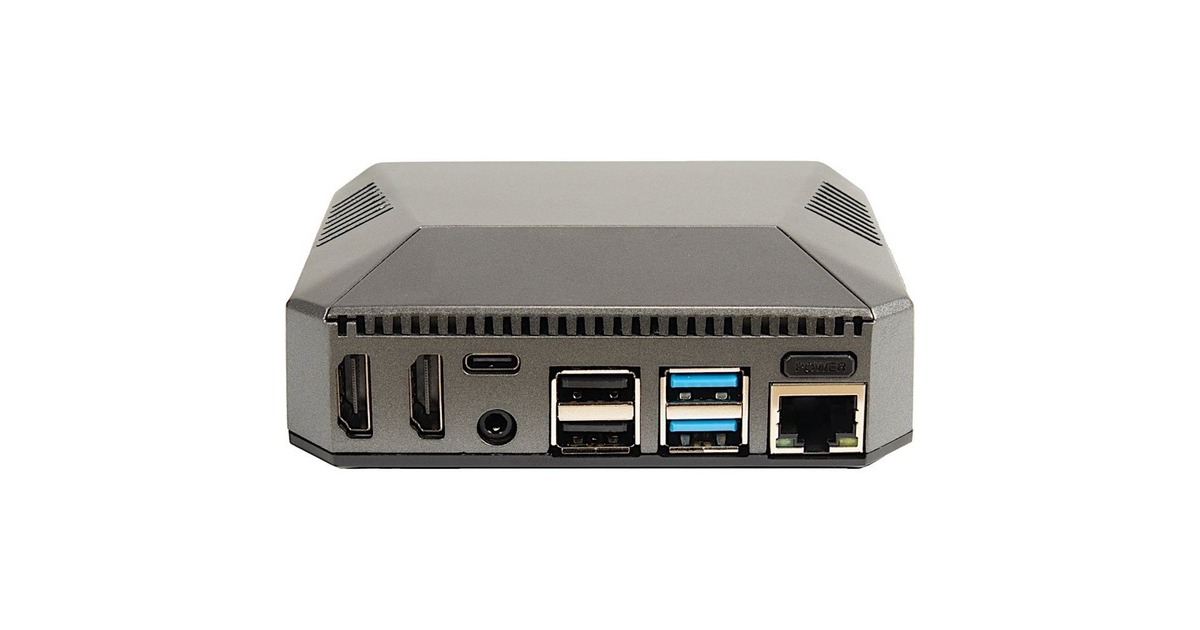 Inter-Tech ODS-727 für Raspberry Pi 4B, Gehäuse(für Raspberry Pi 4 Modell B)