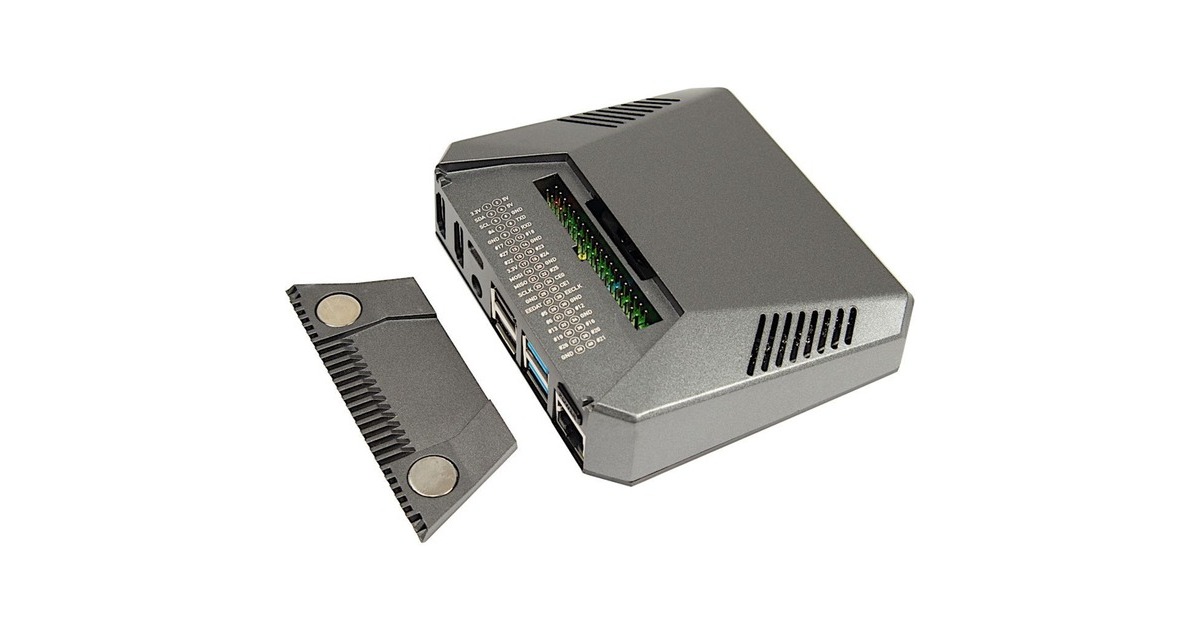 Inter-Tech ODS-727 für Raspberry Pi 4B, Gehäuse(für Raspberry Pi 4 Modell B)