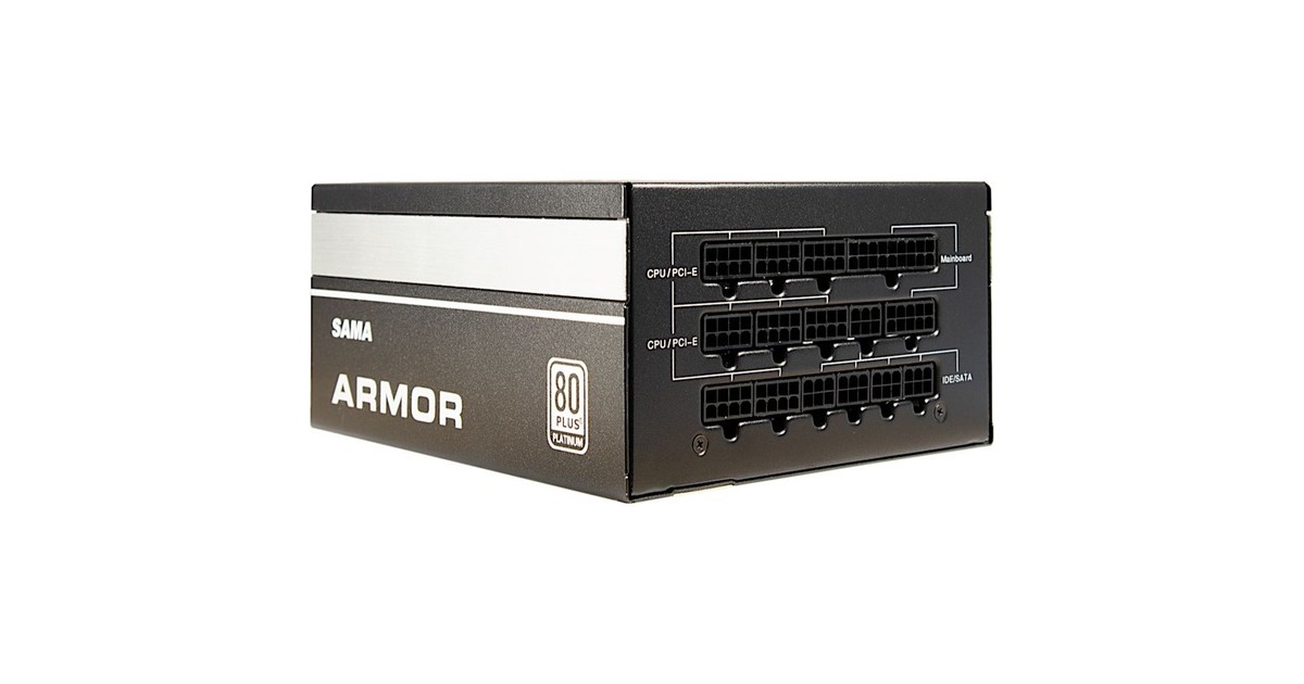 Inter-Tech SAMA FTX-1200-A ARMOR 1200W, PC-Netzteil(schwarz, 4x PCIe, Kabel-Management, 1200 Watt)