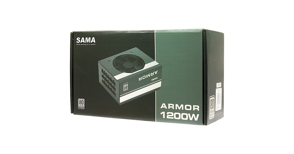 Inter-Tech SAMA FTX-1200-A ARMOR 1200W, PC-Netzteil(schwarz, 4x PCIe, Kabel-Management, 1200 Watt)