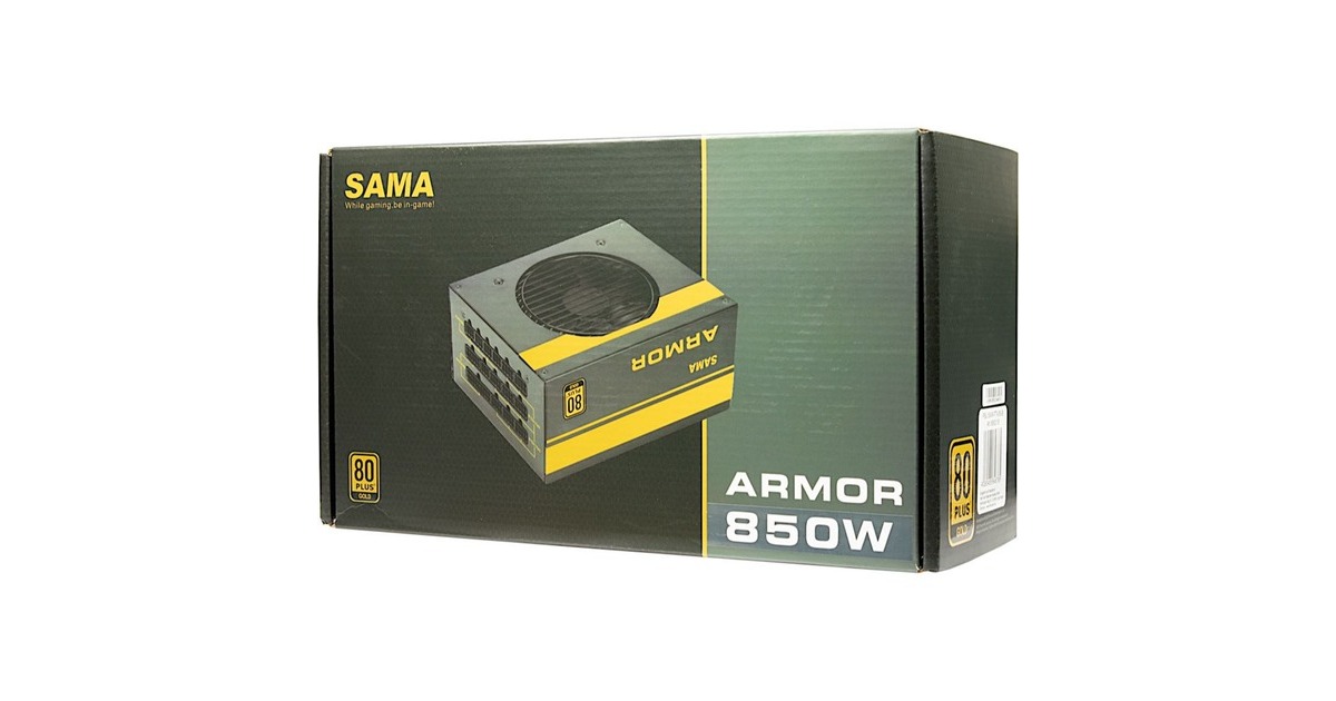 Inter-Tech SAMA FTX-850-B ARMOR 850W, PC-Netzteil(schwarz, 4x PCIe, Kabel-Management, 850 Watt)