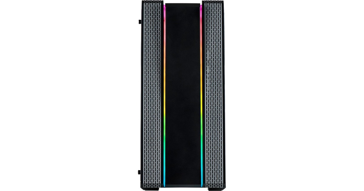 Inter-Tech S-3901 Impulse, Tower-Gehäuse(schwarz, Seitenteil aus Tempered Glass)