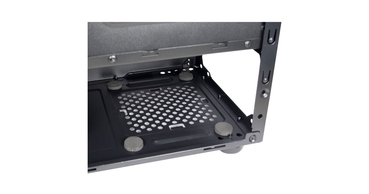 Inter-Tech T-11 TELEVEN, Tower-Gehäuse(schwarz, Seitenteil aus Acrylglas)