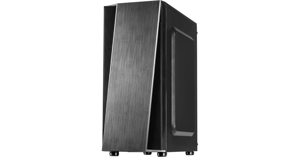 Inter-Tech T-11 TELEVEN, Tower-Gehäuse(schwarz, Seitenteil aus Acrylglas)