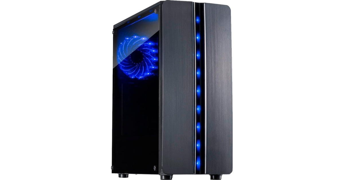 Inter-Tech Thunder, Tower-Gehäuse(schwarz, Seitenteil aus Acrylglas)