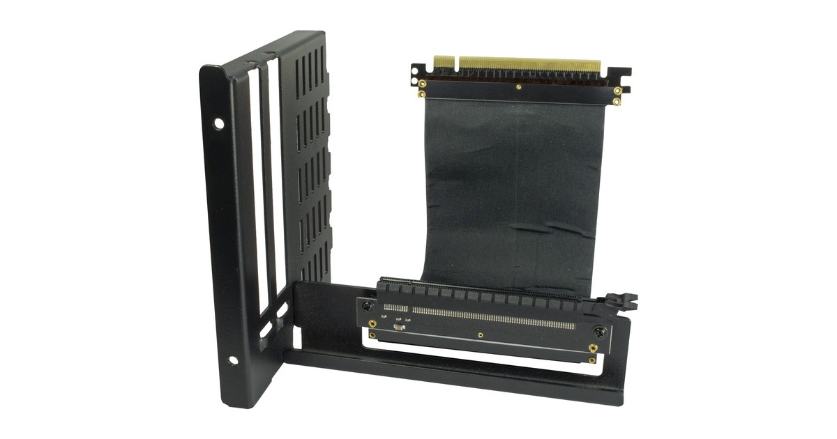 Inter-Tech Umbausatz vertikal für Grafikkarte, Adapter(schwarz, für C-701 Panorama und C-702 Diorama)