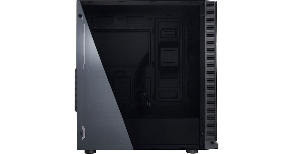 Inter-Tech W-III RGB, Tower-Gehäuse(schwarz, Frontblende aus Tempered Glass )