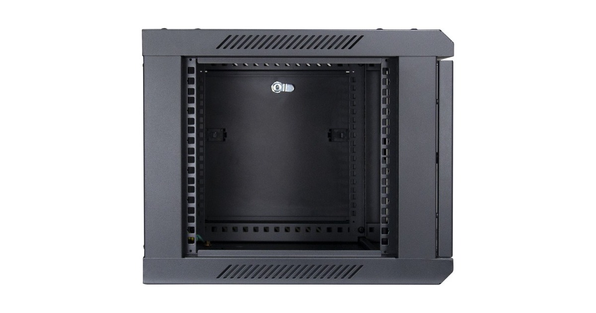 Inter-Tech Wandgehäuse SMA-6406, IT-Schrank(schwarz, 6HE)
