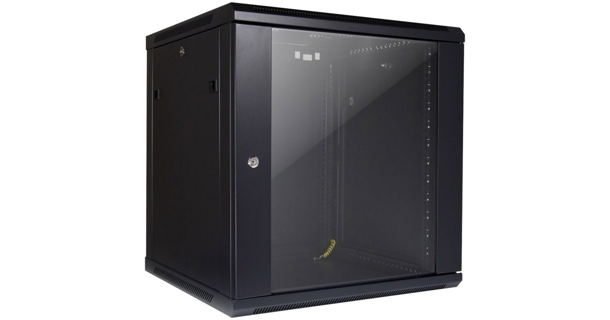 Inter-Tech Wandgehäuse SMA-6612, IT-Schrank(schwarz, 12HE)