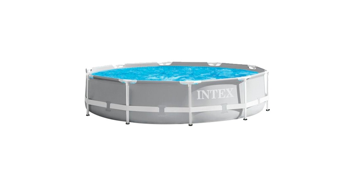 Intex Frame Pool Set Prism Rondo 126702GN, Ø 305 x 76cm, Schwimmbad(grau/blau, Kartuschen-Filteranlage ECO 602G) Intex Frame Pool Set Prism Rondo 126702GN, Ø 305 x 76cm, Schwimmbad(grau/blau, Kartuschen-Filteranlage ECO 602G)