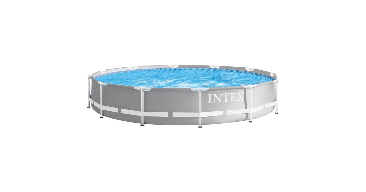 Intex Frame Pool Set Prism Rondo 126710NP, Ø 366 x 76cm, Schwimmbad(grau/blau, Outlet) Intex Frame Pool Set Prism Rondo 126710NP, Ø 366 x 76cm, Schwimmbad(grau/blau, Outlet)