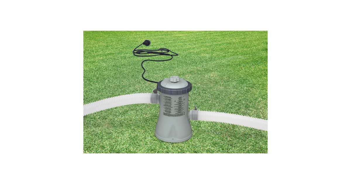 Intex Frame Pool Set Rondo GS, Ø 305x76 cm, Schwimmbad(blau, Kartuschenfilteranlage ECO 602G)